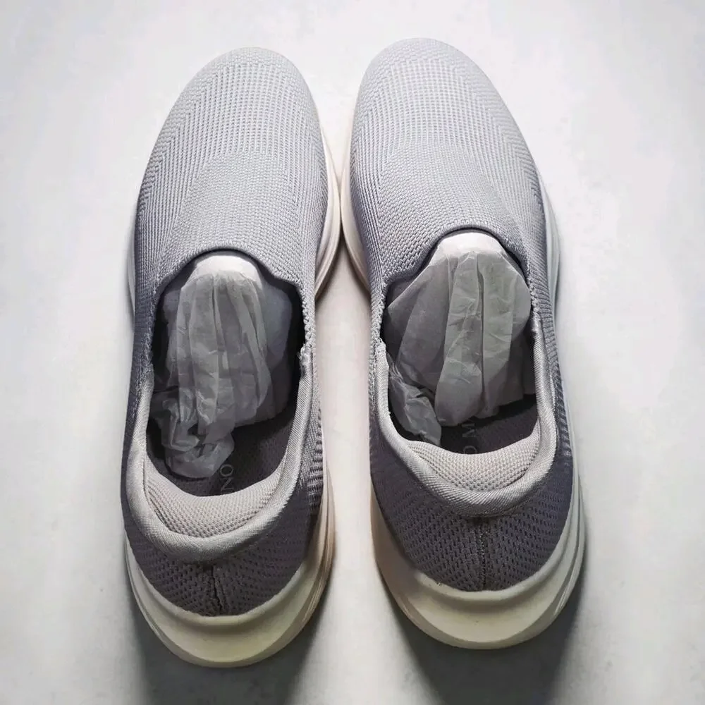 Bruno Marc Men's Slip On Walking Sneakers Grey Knit Casual Loafers Shoes Size 12